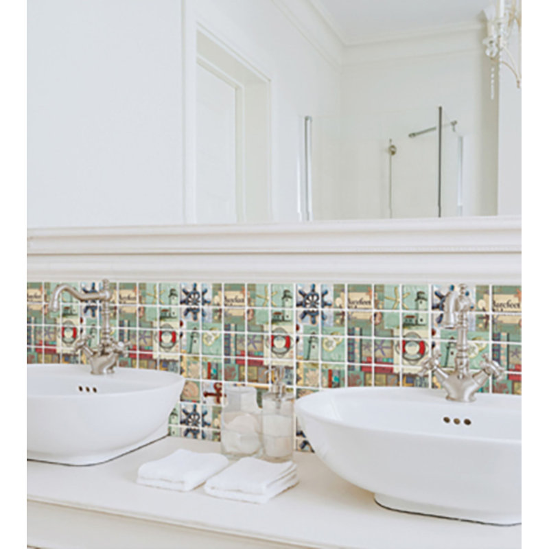 Panneau mural en PVC pelez et collez 12 po x 12 po Porpora