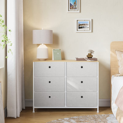 Commode double à 6 tiroirs l 31,5 po Whitestone