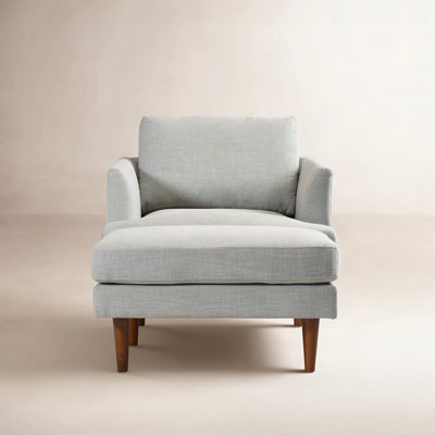 Miller 35'' W Upholstered Armchair With Ottoman
