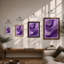 Flowing Purple Forms Minimalist - Print-938449278-938449216
