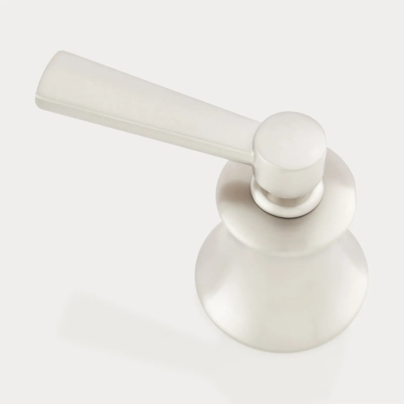 4-Hole Roman Tub Fucet with Diverter and Handshower, Brushed Nickel