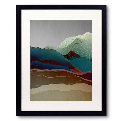 Beautiful Mountains 18 Print by Angel Estevez