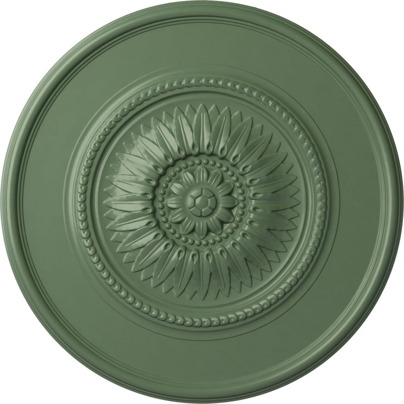 Médaillon Endurathane Wigan pour plafond, DO 29 3/4 po x P 1 1/2 po, Vert athénien