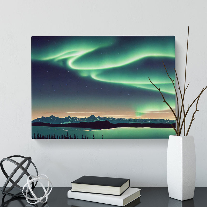 Extraordinary Aurora Borealis - Wrapped Canvas, 35cm H x 50cm W x 3cm D