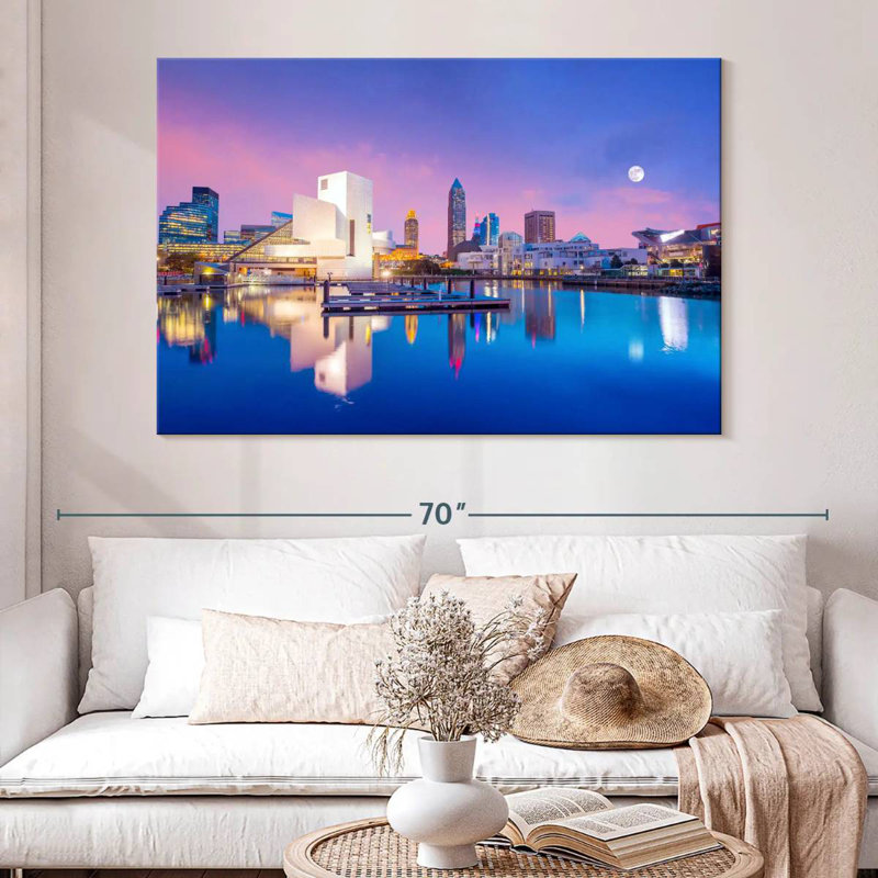 Senne Downtown Cleveland Reflection, 34" H x 51" W