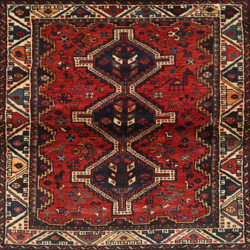 Oriental Indoor Rug, Square 4'