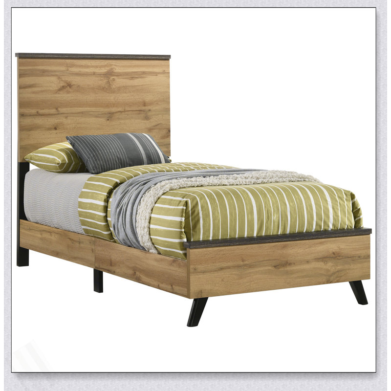 Georgina Natural Pine Twin Panel Bed