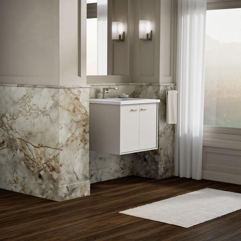 Jute® 24" Vanity Base Only with 2 Doors, Linen White
