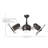 41" Dagny 6 - Blade LED Dual Ceiling Fan with Remote Control and Light Kit Included-9247152-9689391