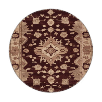 Tapis intérieur et extérieur brun Overdyed