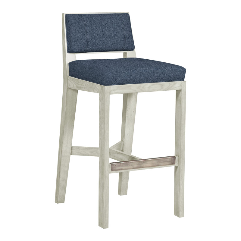 Scoville By Thom Filicia Upholstered Counter Stool with Solid Wood Frame, Ozark Marina, Navajo
