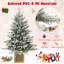 Arbre de Noël artificiel enneigé 4 pi avec branches en PVC