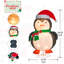 Support en métal facile à assembler pour décorations d'intérieur et d'extérieur Christmas Penguin Decorations