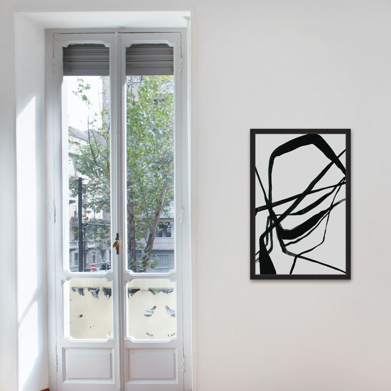 «Nameless», reproduction de peinture à l'aquarelle encadrée sur papier, H 18 po x l 12 po