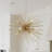 9-Light Gold Sputnik Chandelier 28"