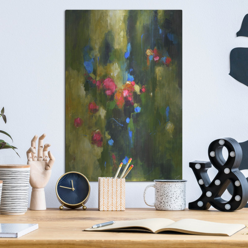 Winston Porter «Eden's Garden» par Solveiga, mur en métal, H 16 po x l 12 po
