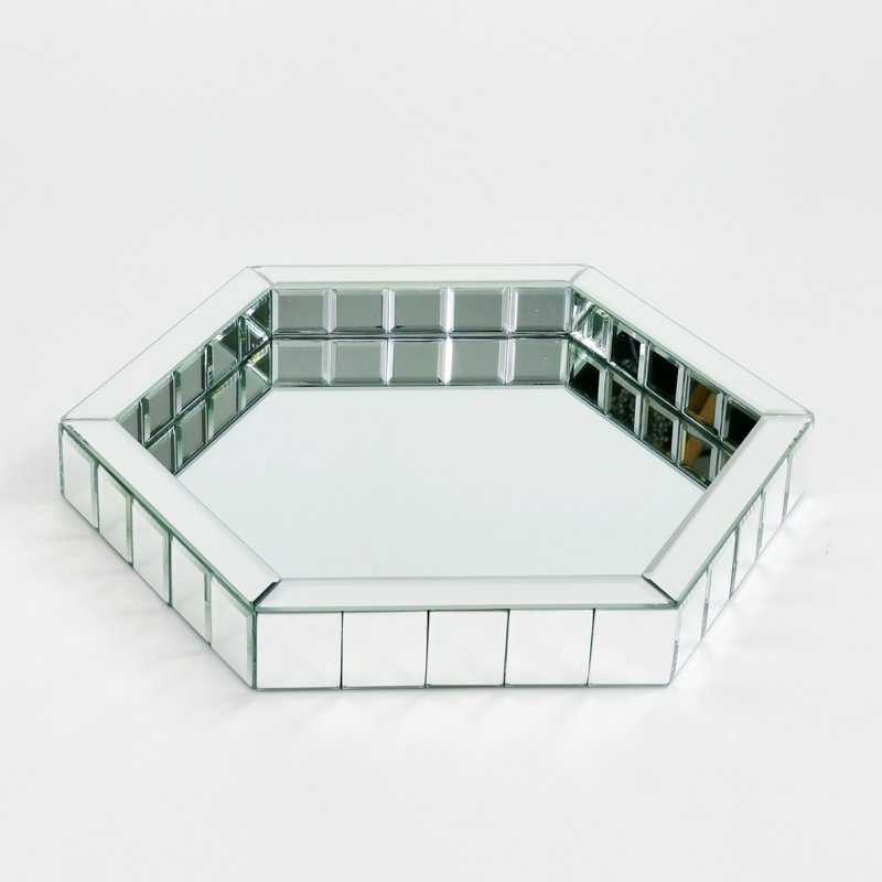 Seltzer Glass Tray, 16" W x 14" L