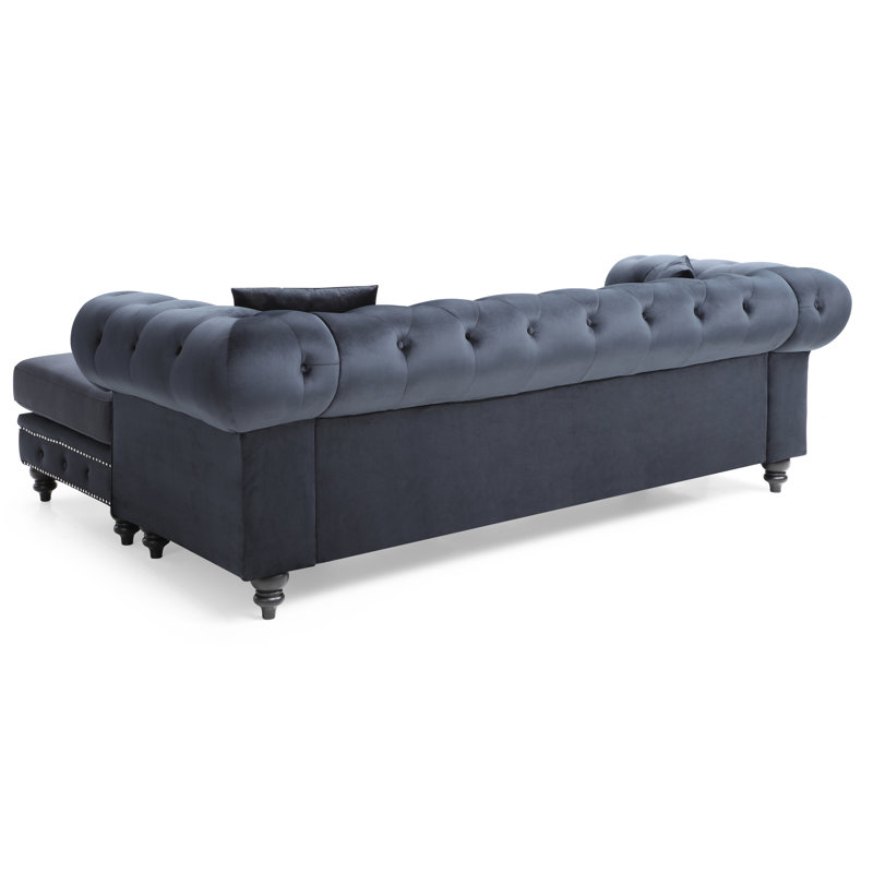 Nola Velvet Sectional