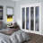 78.74-in Frosted Glass 1-Lite Solid Wood Primed Bi-Fold Door-85851413