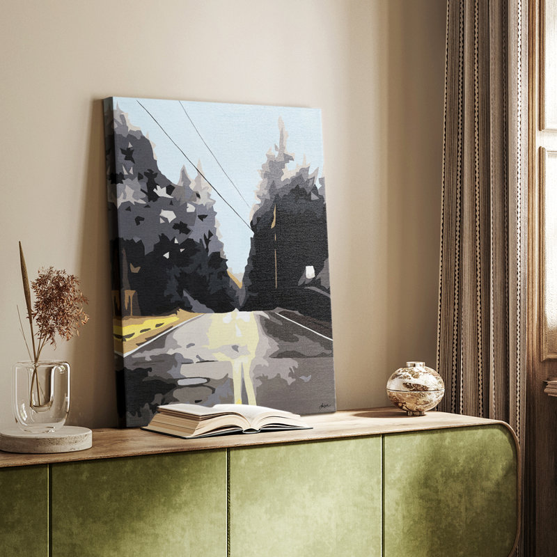 LA ROUTE MOINS DÉPLACÉE - Cavas Gallery sur mesure, H 12 po x l 8 po
