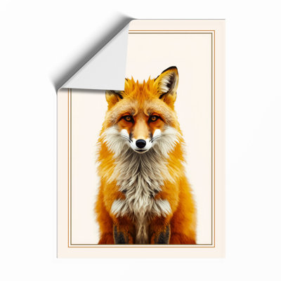 Fox Portrait Boho - Framed Print