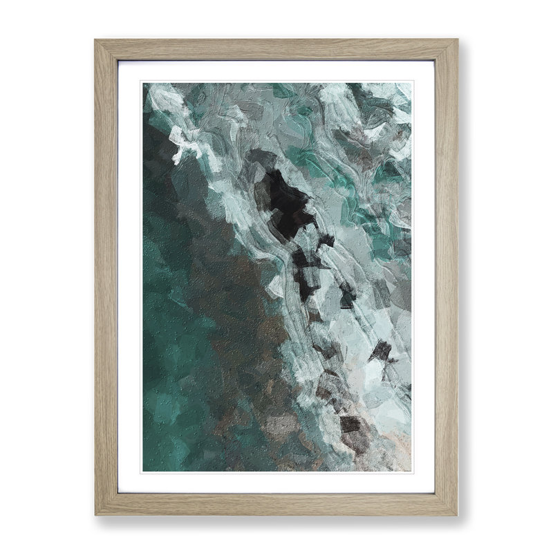 The Fog - Framed Print, 64cm H x 46cm W x 2cm D, Oak 