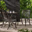Chaises de patio résistantes à la rouille, repas de patio classique en aluminium bronze