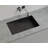 Badeloft 25.2" x 16.1" Stone Resin Undermount Ramp Bathroom Sink UB-04-RL-GBLK in Glossy Black-71991641