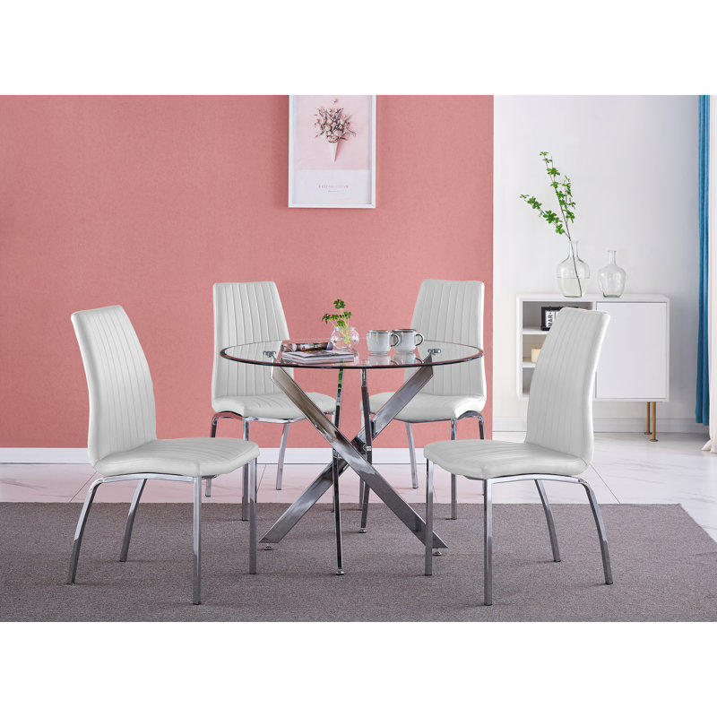 4 - Person Dining Set, White