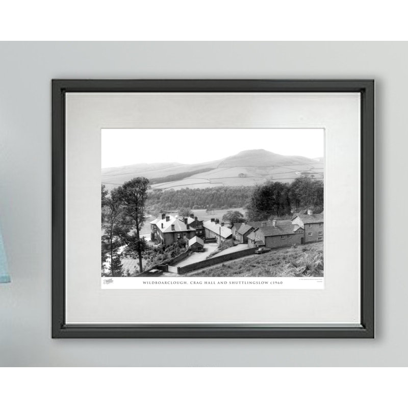 Wildboarclough, Crag Hall And Shuttlingslow C1960 - Single Picture Frame Print, 28cm H x 36cm W x 2.3cm D