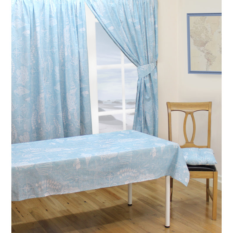 Coastal TABLECLOTH Reverse, 137cm W x 137cm L