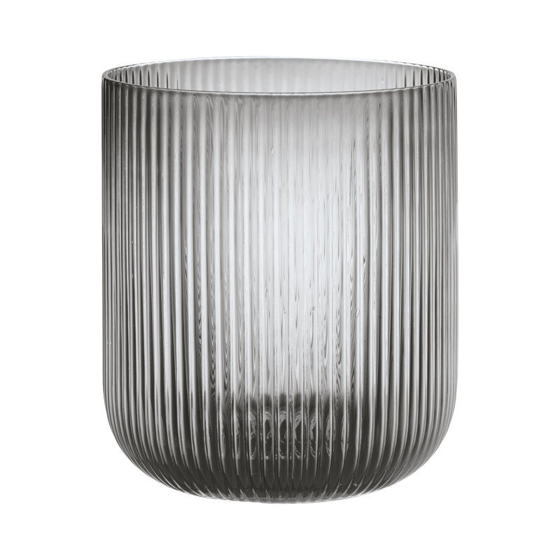 Ouragan de table en verre VEN, H 7,9 po x l 6,9 po x P 6,9 po, Fumée