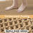 Brown Waffle Bathroom Runner Rugs, Soft Textured Floor Mats