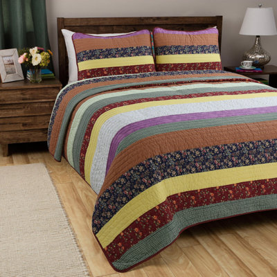 Sagamore Cotton Striped Quilt