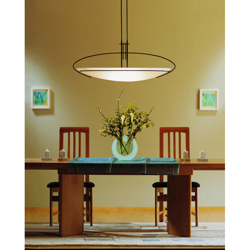 Mackintosh 2 - Light Bowl Pendant, 14.2" H x 32.5" W x 10.4" D, Oil Rubbed Bronze