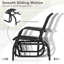 Balancelle d'extérieur simple avec fauteuil berçant et accoudoirs