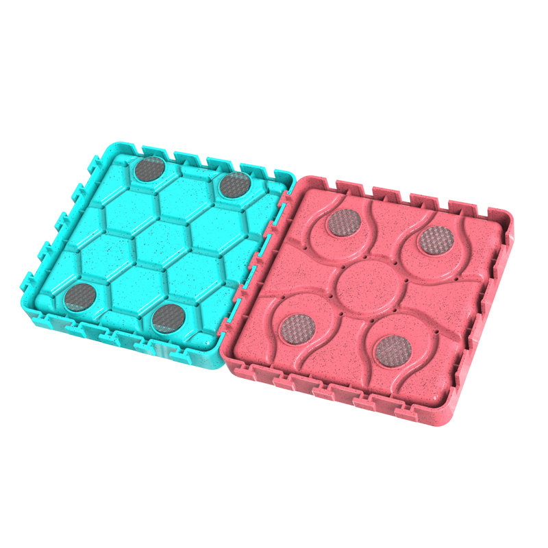 Multicolor Slow Feeding Dog Mat and Tray Set with Suction