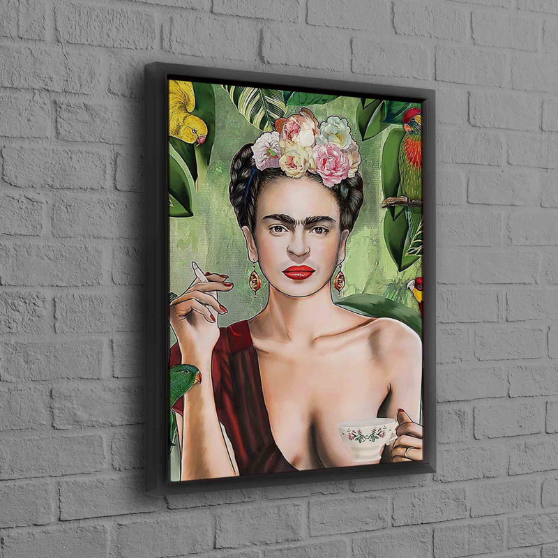 Print on Canvas, 20 cm H x 30 cm W, Black Floater Framed
