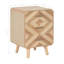 Dahlia 40cm W Solid Wood Bedside Table