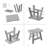 Withernsea Solid Wood Accent Stool