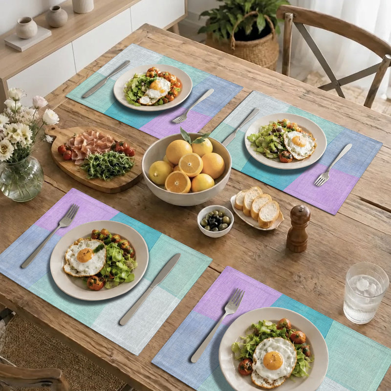 Ensemble de table rectangulaire en polyester