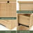 Boho Natural Rattan 10 - Drawer Dresser
