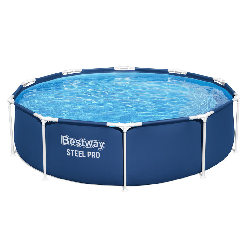 Polyvinyl Chloride (PVC) Round Frame Set Pool 76cm H x 305cm W x 305cm L