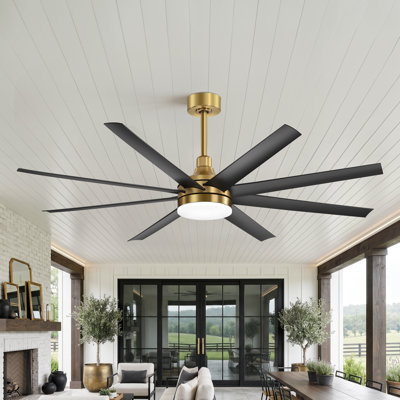 Jamii-Leigh Modern Ceiling Fan with LED Light and Remote
