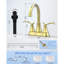 Robinet pivotant en or brossé Degree pour salle de bain moderne - métal durable pour une utilisation quotidienne