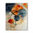 Mixed Media - Abstract Spirals Wall Clock-98991452