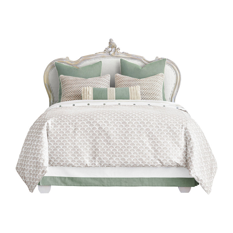 Casa Guava Bedding, Cal. King Duvet Cover + 5 Shams + 1 Throw Pillow