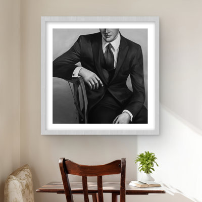 Businessman - Contemporary Framed Matted Print | Home Decor