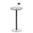 iDesign Round Pedestal Drink Table for Small Spaces