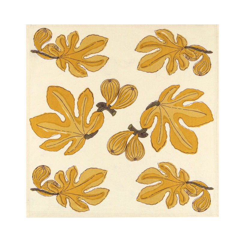 Fig 100% Cotton Square Napkins, Citrine